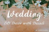 Wedding DIY Decor with Decals