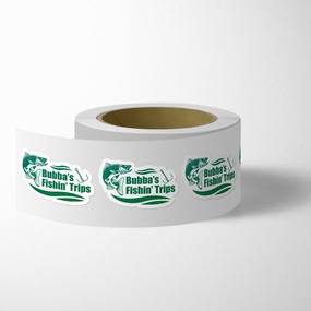 Fishing Business Die Cut Roll Labels