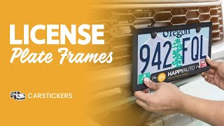 Full Color Custom License Plate Frames