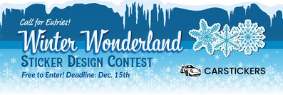Winter Wonderland Sticker Design Contest Banner Contest Page