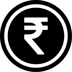 Rupee Coin Cut Out Sticker