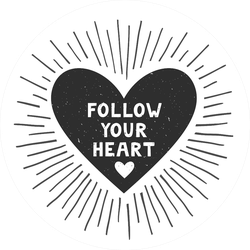 Follow Your Heart Sticker