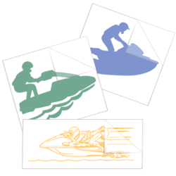 Jet Skiing Stickers