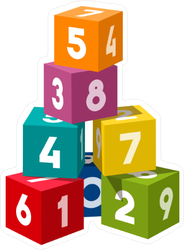 Number Blocks Sticker