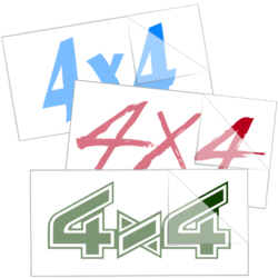 4 x 4 Truck Stickers