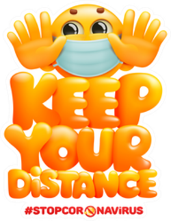 Keep Your Distance Sticker