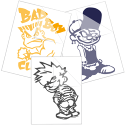 Naughty Boy Stickers