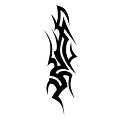 Tribal Tattoo Flame Sticker