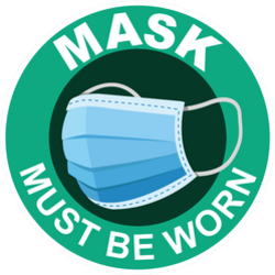 Mask Must be Worn Sticker