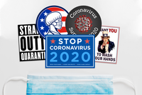 Coronavirus COVID-19 Stickers and Decals