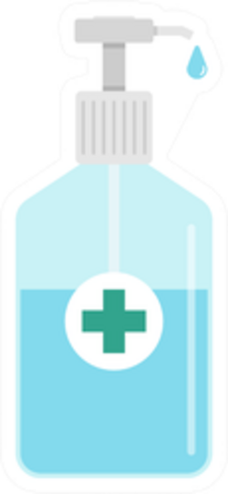 Hand Sanitizer Icon Sticker