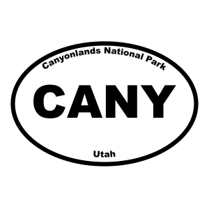 Canyonlands National Park Oval Sticker