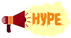 Megaphone Hype Meme Sticker