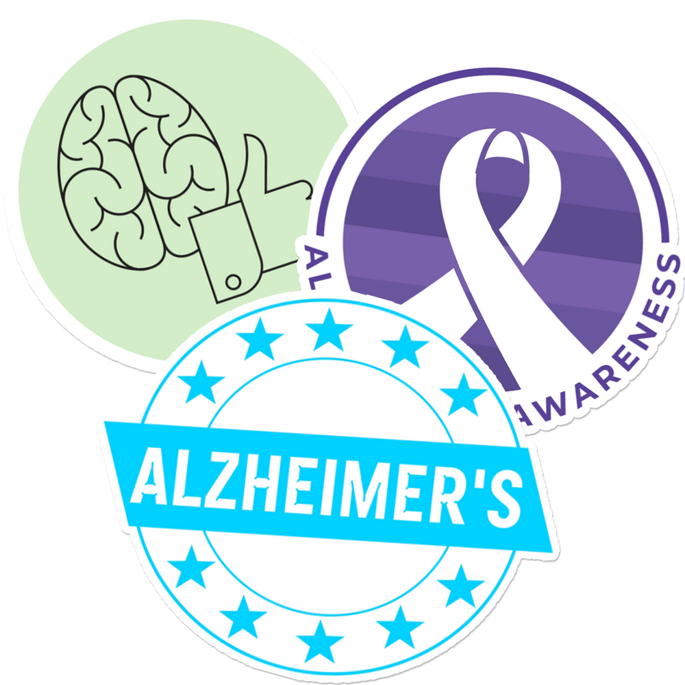 Alzheimer's Awareness Stickers