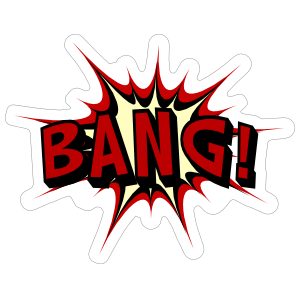 Awesome Bang Comic Sticker