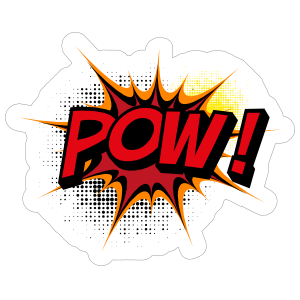 Awesome Pow Comic Sticker