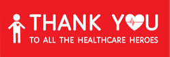 Thank You Healthcare Heroes Sticker