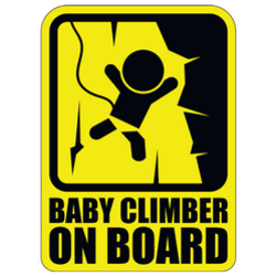 Baby Climber On Board Sign Sticker