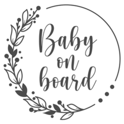 Baby On Board Floral Sticker