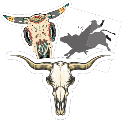 Bull Stickers