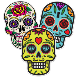 Calavera Sugar Skull Stickers