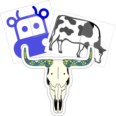 Cow Stickers