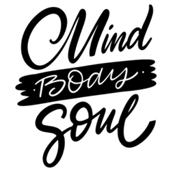 Mind Body Soul Motivational Lettering Sticker