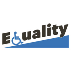 Equality Wheelchair Access Lettering Sticker