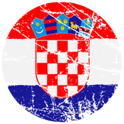 Flag Of Croatia Grunge Style Sticker