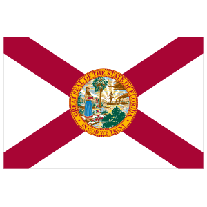 Florida Fl State Flag Sticker