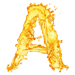 Letter "A" In Beer Splash Sticker