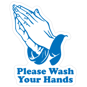 Please Wash Your Hands Sticker