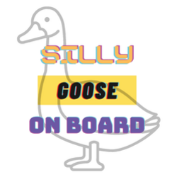 Silly Goose On Board Silly Sticker