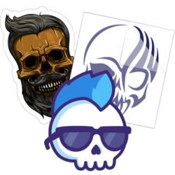 Skull & Skeleton Stickers