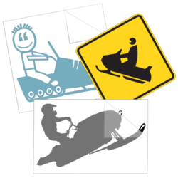 Snowmobile Stickers