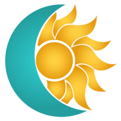 Sun And Moon Logo Sticker