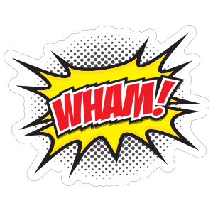 Wham Comic Sticker